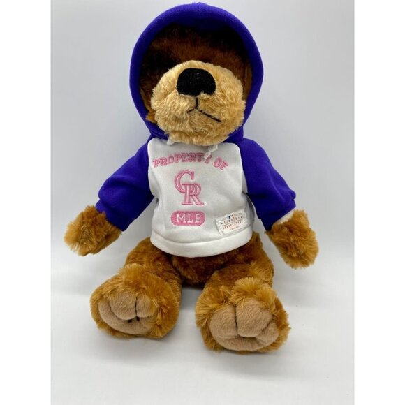 MLB Colorado Rockies Plush Dog With Hoodie By Good Stuff Authentic Merchandise - Picture 2 of 10